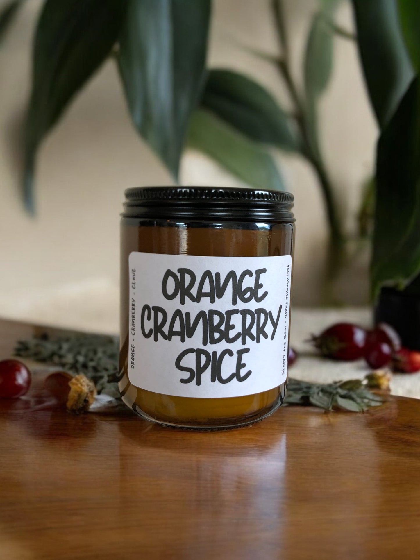 Orange Cranberry Spice Soy Candle