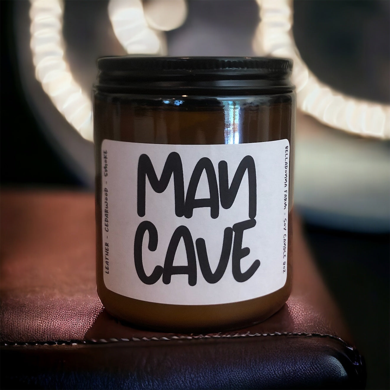 Man Cave 8oz Soy Candle