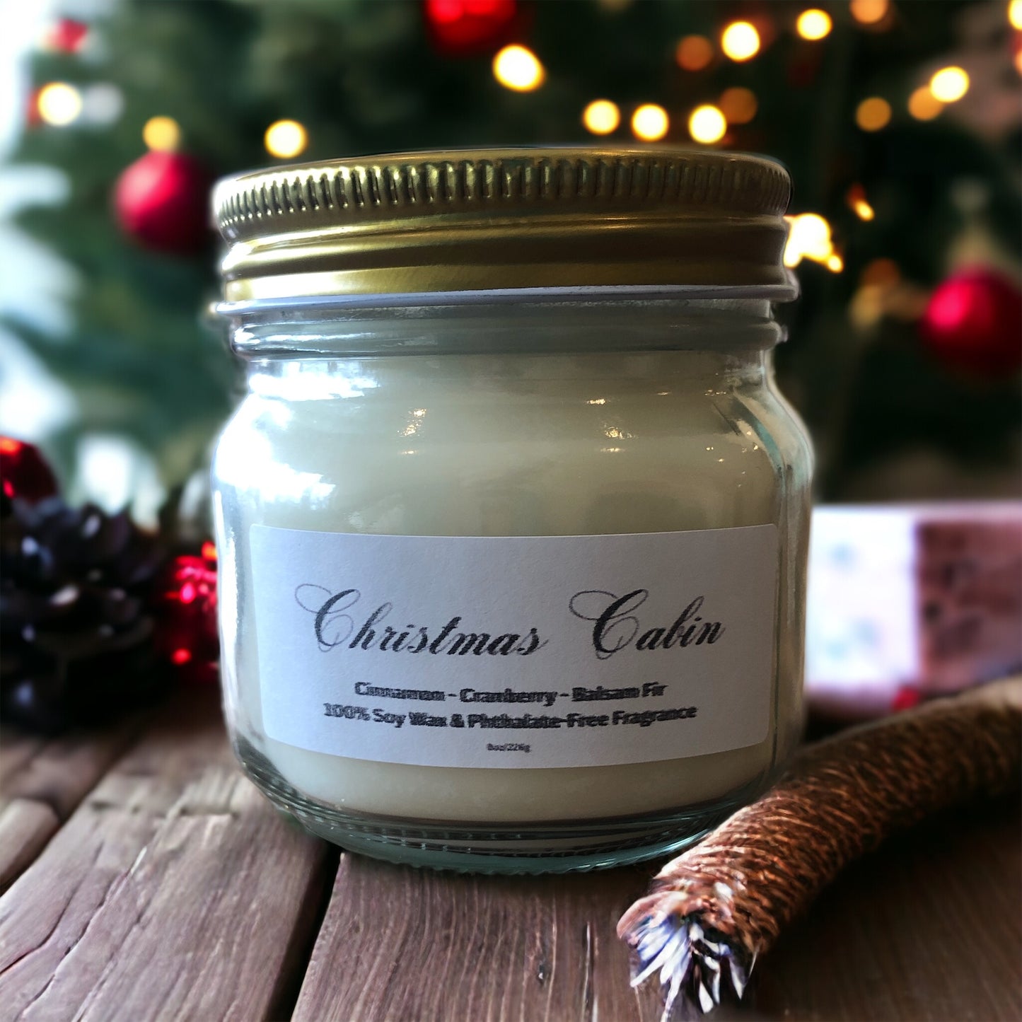 Christmas Cabin Candle