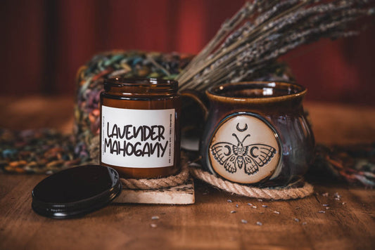 Lavender Mahogany Soy Candle