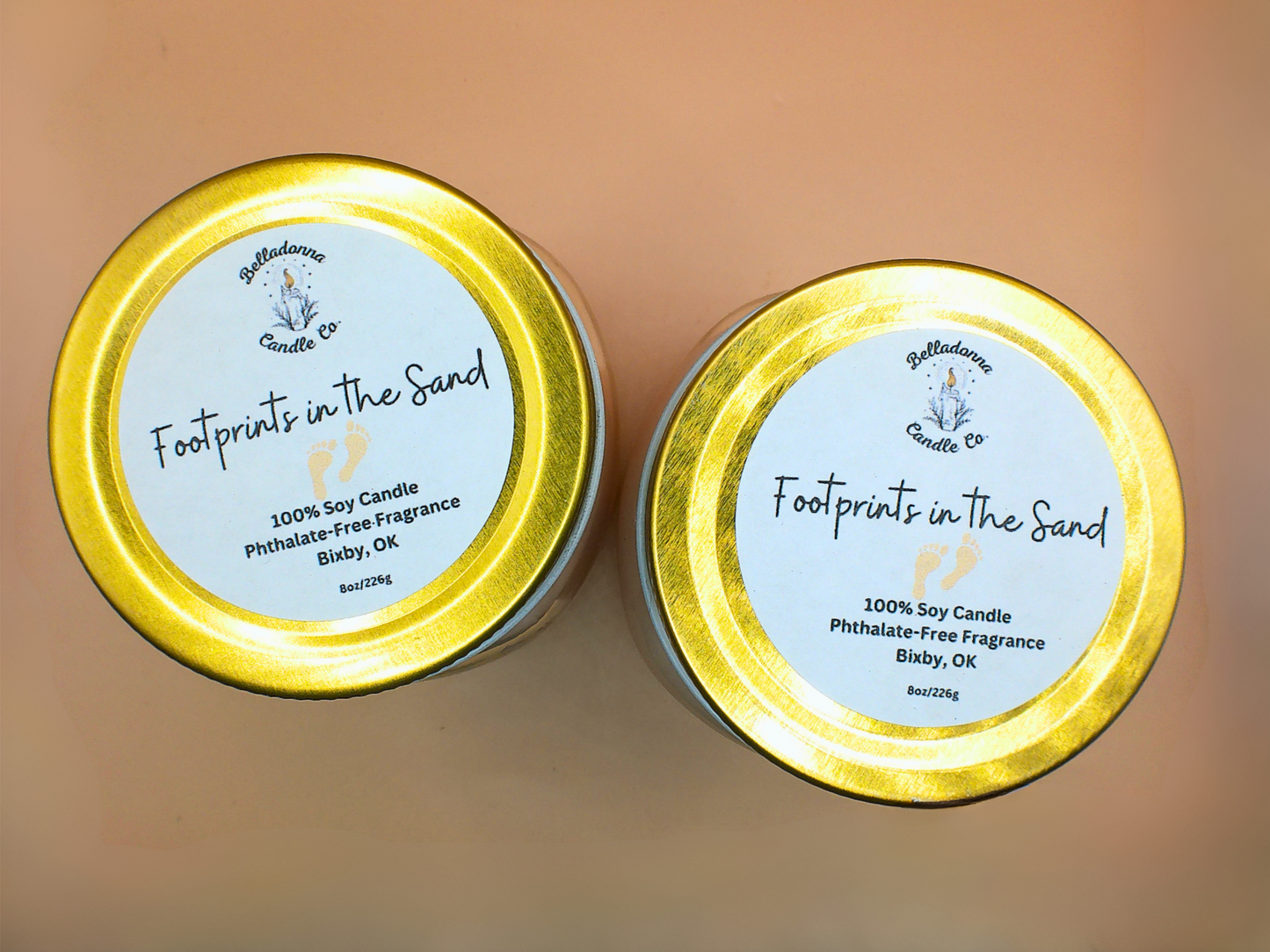 Footprints in the Sand Soy Candle
